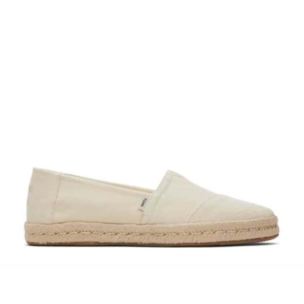 Toms Women Alpargata Rope Canvas Slip-On Sneakers Off White SZ 9.5 M Espadrille - Picture 5 of 16